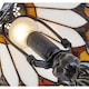 image 4 of Art Deco Tiffany Glass Table Lamp with Amber Shade | Orange | Amber | 1