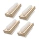 image 1 of GEEZY Wooden Double Sided Nail Brushes with Firm Bristles, Pack of 4