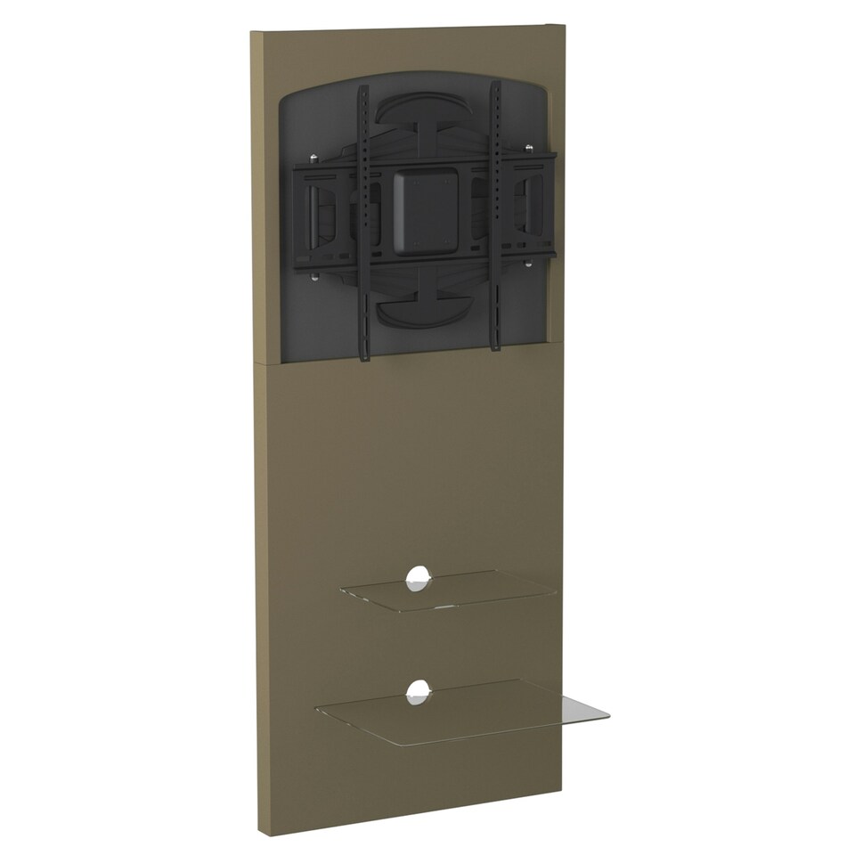 image 1 of Mercury with 2 shelves in raw mdf with bracket Cream | Raw MDF