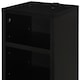 image 9 of HOMCOM 204 CD Media Display Shelf Unit Set of 2 Blu-Ray Tower Rack w  Adjustable Shelves Bookcase Storage Organiser, Black