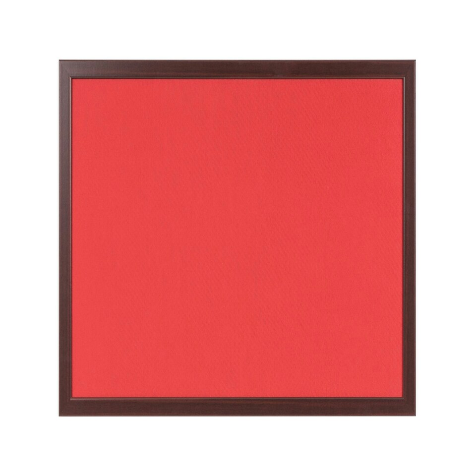 Bi-Office Earth-It Red Felt Noticeboard Cherry Wood Frame 2400x1200mm - FB8646653