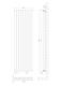 image 8 of Balterley Lucia Square Vertical Double Panel Radiator | White | Satin White | 1