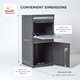 image 9 of SMART PARCEL BOX® Extra Large Front & Rear Access Dark | Grey | 1