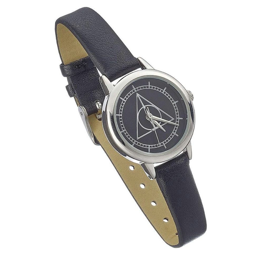 image 1 of Harry Potter Womens/Ladies Deathly Hallows Analogue Watch - Black/Silver - One Size