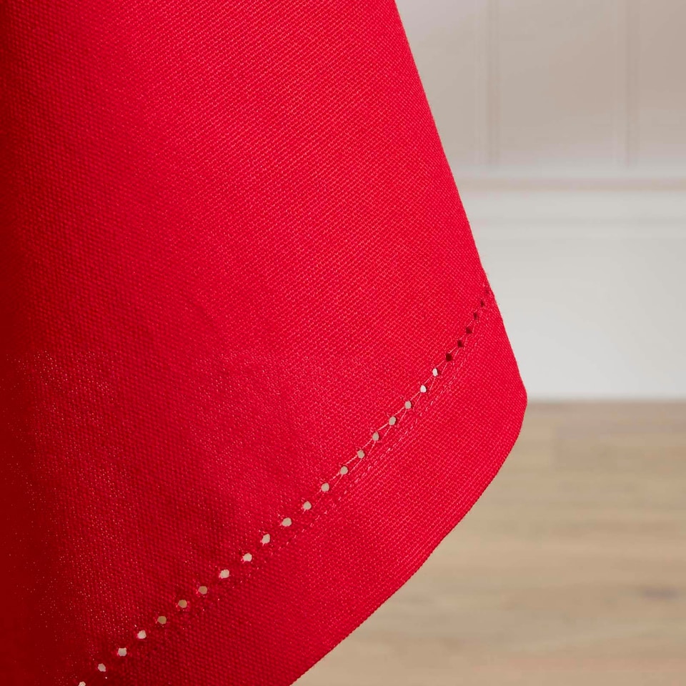 image 1 of Homescapes Red Tablecloth - 178 x 300 cm Red