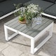 image 8 of Outsunny 4 PCs Garden Set w/ 5-Level Recline Corner Conversation Sofa Set White