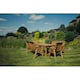 image 1 of Valley 8 Seat Set 2XC 2X3B - Timber - L220 x W330 x H95 cm - Minimal Assembly Required - Set of Waterproof Cushions Included