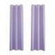 image 1 of Lilac Eyelet Curtains - Thermal Blackout Curtains  - 46 x 72 Inch Drop - 2 Panel | Purple | One Size