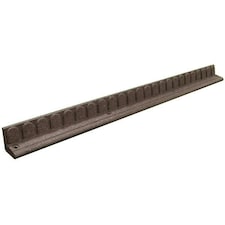 1.2m Lawn Edge Border Recycled Rubber in Earth Brown