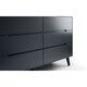 image 5 of Retro Anthracite Wide Chest - 6 Drawers