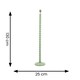 image 3 of ValueLights Bobbles Sage Green Bobbin Floor Lamp Base