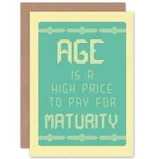 Age Price Maturity Humour Fun Birthday Card