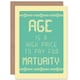 image 1 of Age Price Maturity Humour Fun Birthday Card