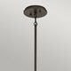 image 2 of Emory 3 Light Semi Flush Round Ceiling Pendant Light Pewter, E27