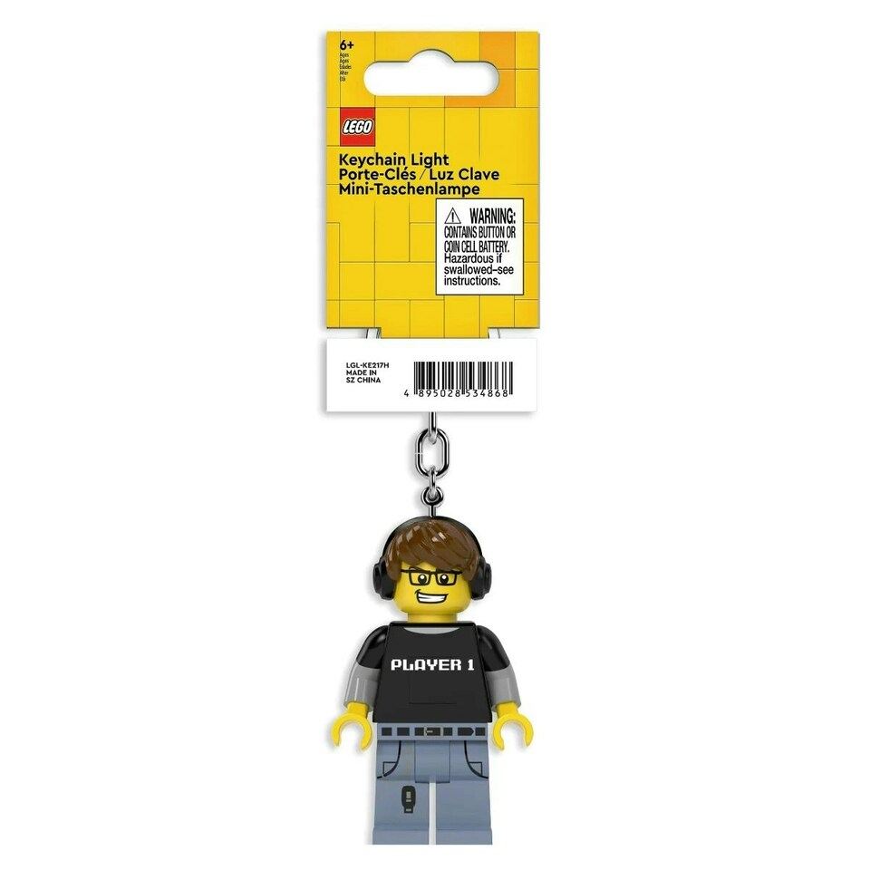 image 1 of Lego Minifigures Light Up Keychain - Video Game Guy