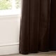image 4 of Heavy Chenille Blackout Eyelet Curtain Pair | Brown | Brown | 2