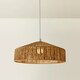 image 3 of ValueLights Elcano Woven Rope Ceiling Pendant Light Shade Brown