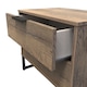 image 6 of Beijing 2 Drawer Wide Bedside Table in Vintage Oak (Ready Assembled) | Brown | Vintage Oak