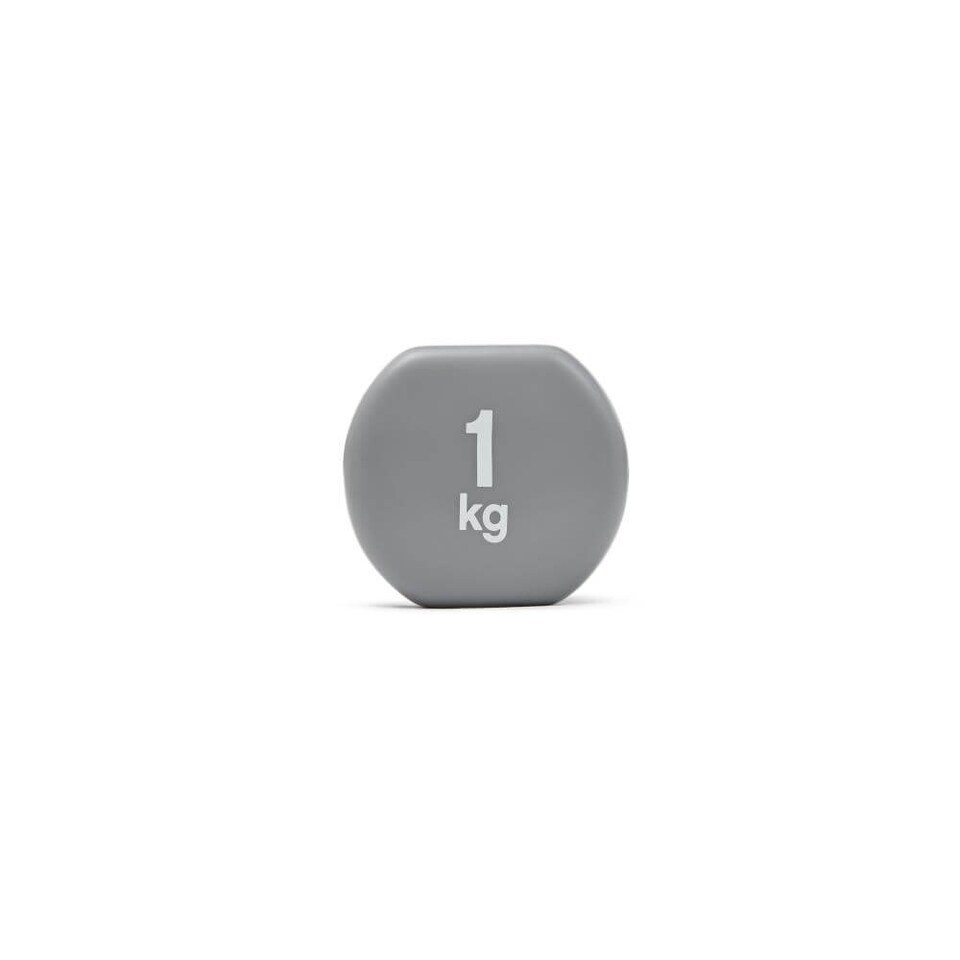 image 1 of Reebok 1kg Dumbbell Pair — Vinyl-Coated Cast Iron, Grey | Multi | Grey | 9483