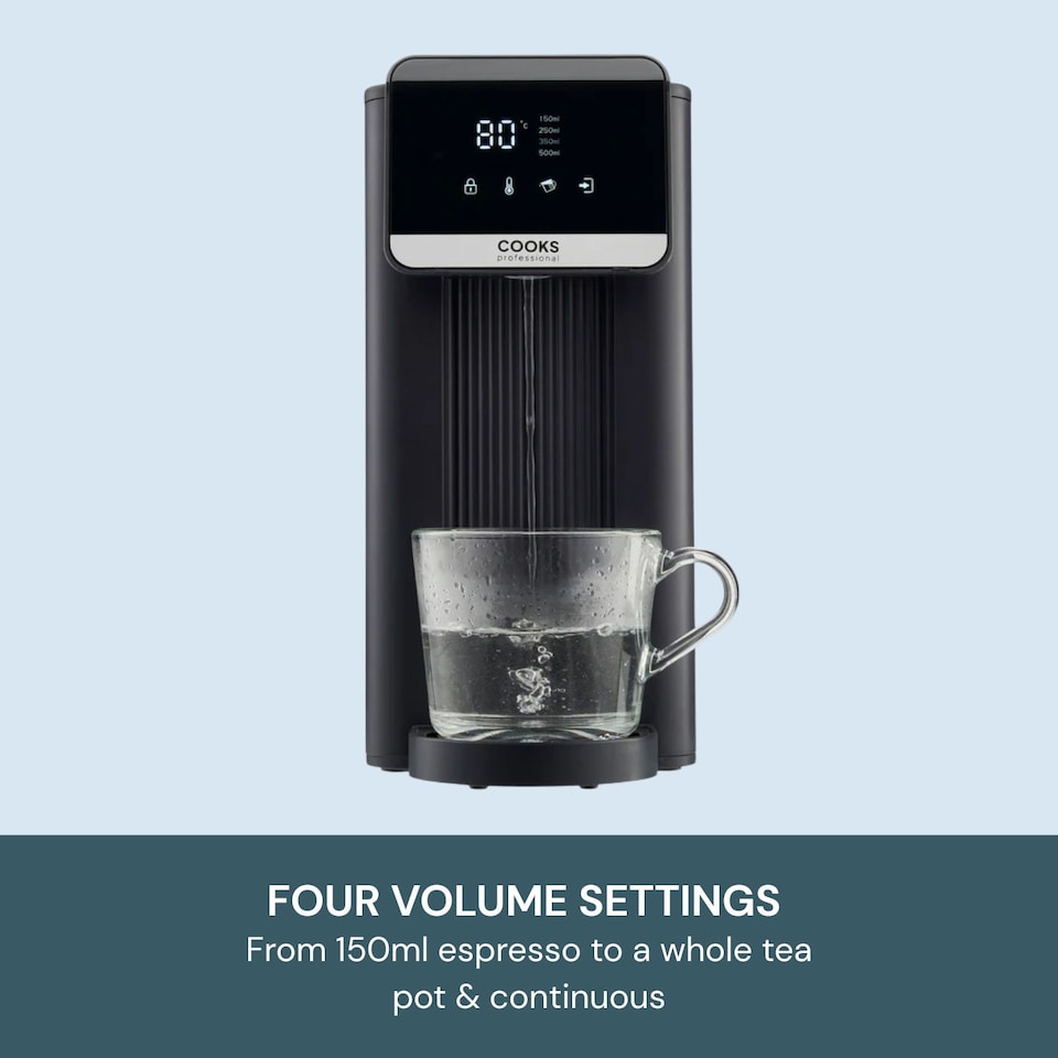 image 1 of Cooks Professional 2.5L Digital Hot Water Dispenser with Adjustable Temperature & Volume