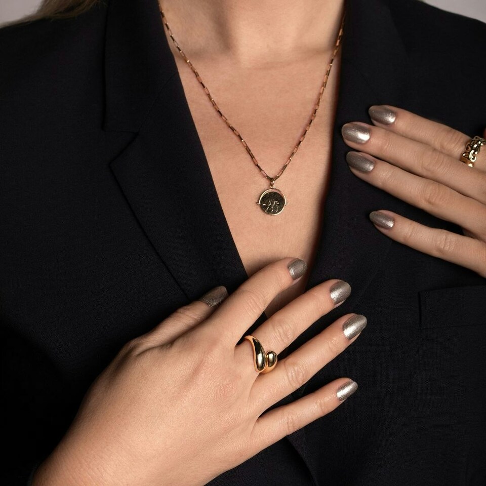 image 1 of Pyrite Nail Polish Chrome
