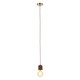 image 1 of BHS Seth Single Pendant | Brown | Oak | 1