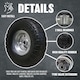 image 7 of Pneumatic Sack Truck Tyre 10' Wheel For Wheelbarrows Carts Hand Trucks