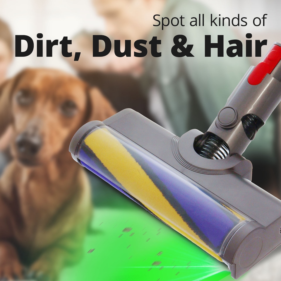 image 1 of Reliapart Soft Roller Laser Detection Cleaner Head for Dyson V8 SV25