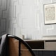 image 1 of Lines Maze Wallpaper in Soft Grey and Silver Multi