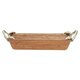image 1 of Interiors by Premier Acacia Wood Rectangular Dish, Wooden Serving Tray, Elegant Food Platter, Polished Timber Display Board