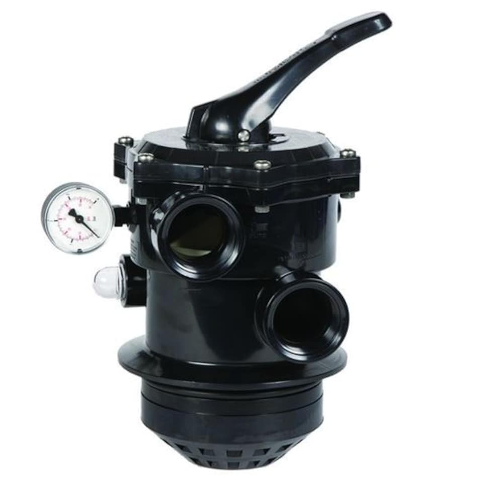 image 1 of Certikin 1½" Black Top Mount Multiport (Suitable For Top Mount Atika-T & Tagelus Filters & Hbm Filter Kit) (MPV15/TA)