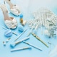 image 4 of Spectrum Something Blue Bridal Brush Set, Keepsake & Sponges