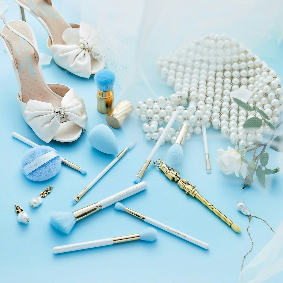 image 1 of Spectrum Something Blue Bridal Brush Set, Keepsake & Sponges