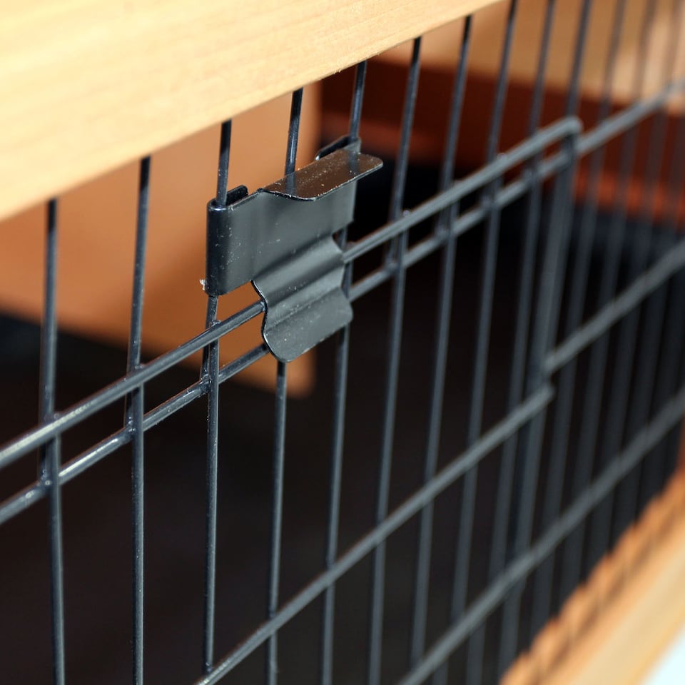 image 1 of Actiaspet 4ft Wooden Rabbit Guinea Pig Hutch (Wood, 1 Tier)
