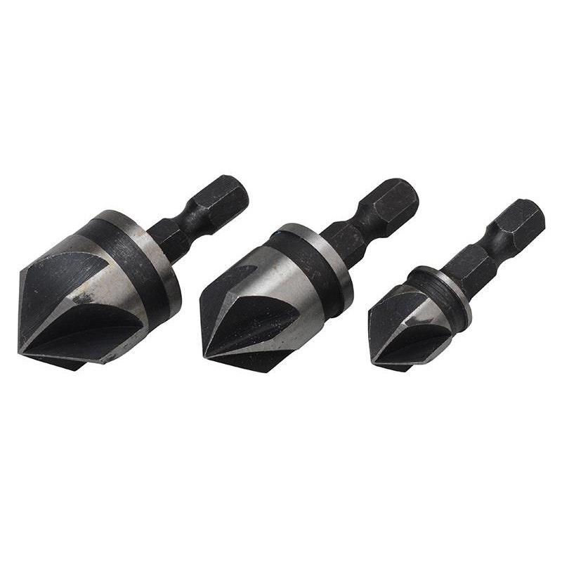 Bluespot Tools Countersink Bit Set 3 Piece - Multi Colour - One Size