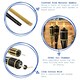 image 2 of Harbour Housewares Bamboo Garden Fire Torches - 113cm - Black - Pack of 12