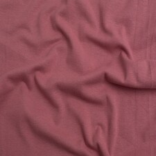 Minerva Core Range Pink Organic Tubular Ribbing Stretch Knit Fabric for Dressmaking, 70cm / 27" Wide - per metre