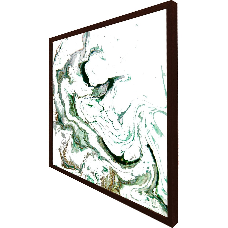 image 1 of Green marble (Picture Frame) White | XL