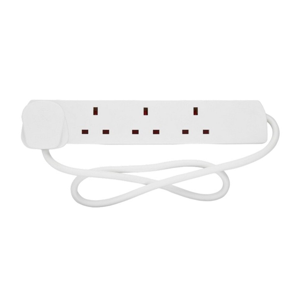 Securlec 4 Gang Extension Lead (UK Plug) White One Size Tesco Groceries