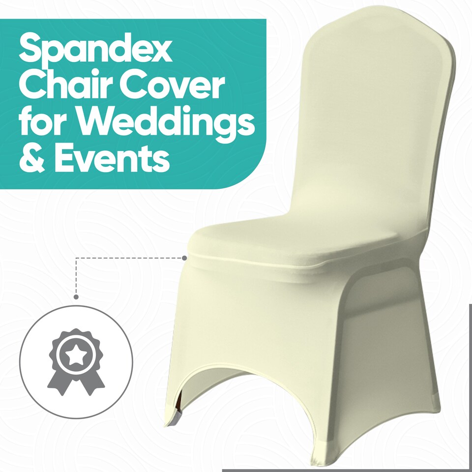 image 1 of Chair Cover Spandex Polyester Stretch Fabric Dining Slipcovers
