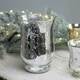 image 2 of Shiny Speckle Silver Footed Vase H14.5 x 11cm