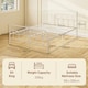 image 7 of HOMCOM 5ft Metal King Platform Bed Frame w/ Underbed Storage Headboard White