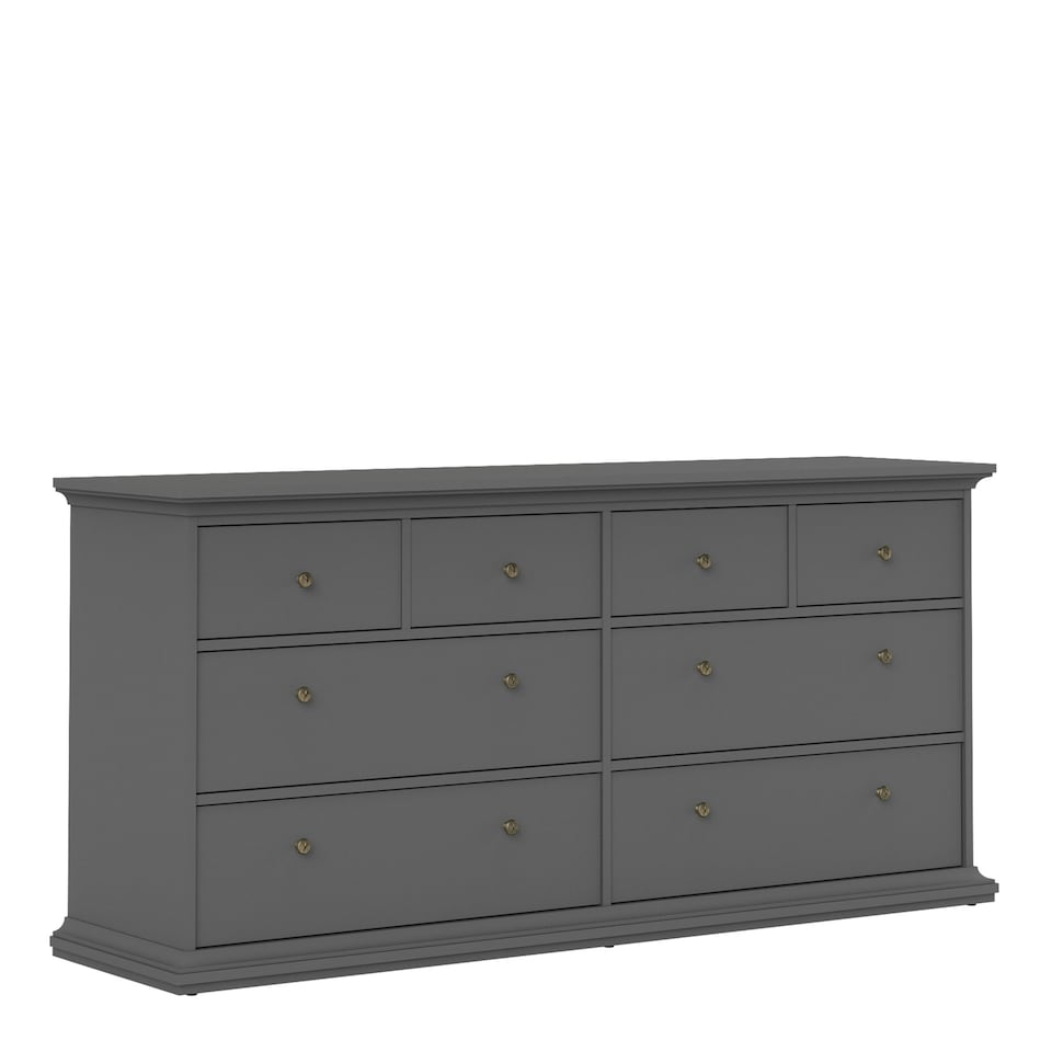 image 1 of Paris Chest of 8 Drawers in Matt Grey