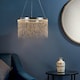 image 2 of Zelma LED 1 Light Pendant Chrome, Silver Chain