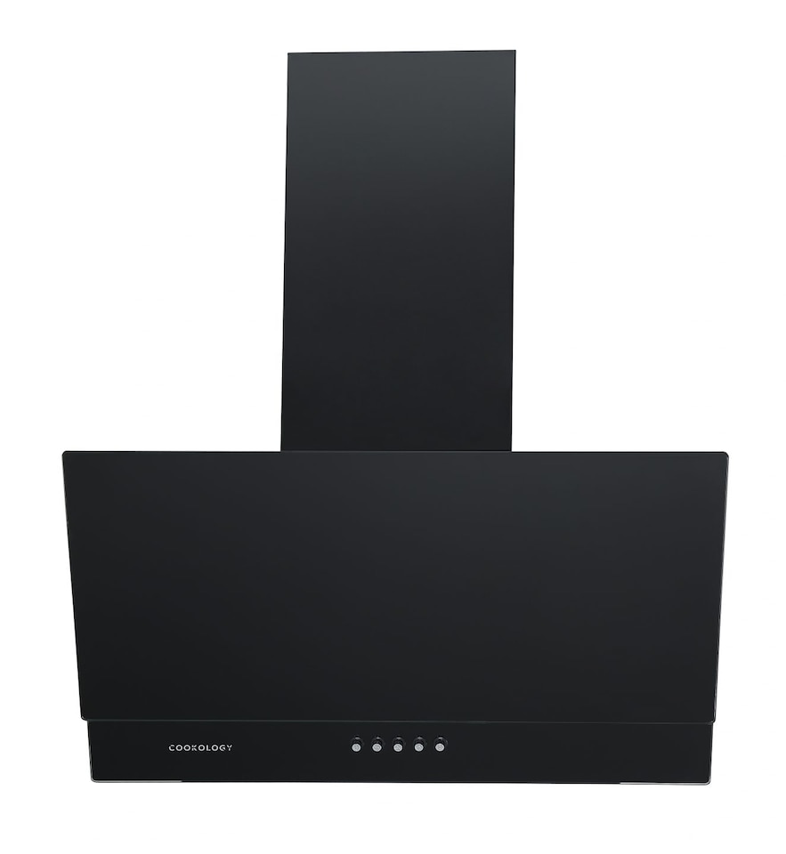 image 1 of Cookology 60cm Black Angled Cooker Hood - Energy Rating A