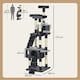 image 7 of PawHut 173cm Cat Tower Scratching Post Activity Centre for Indoor Charcoal