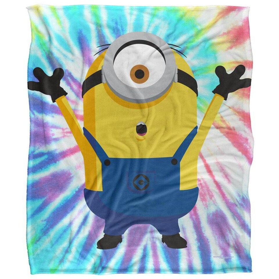 image 1 of Minions Stuart Blanket - White - One Size