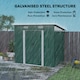 image 3 of Outsunny 7 x 4ft Outdoor Garden Storage Shed for Backyard Patio Green