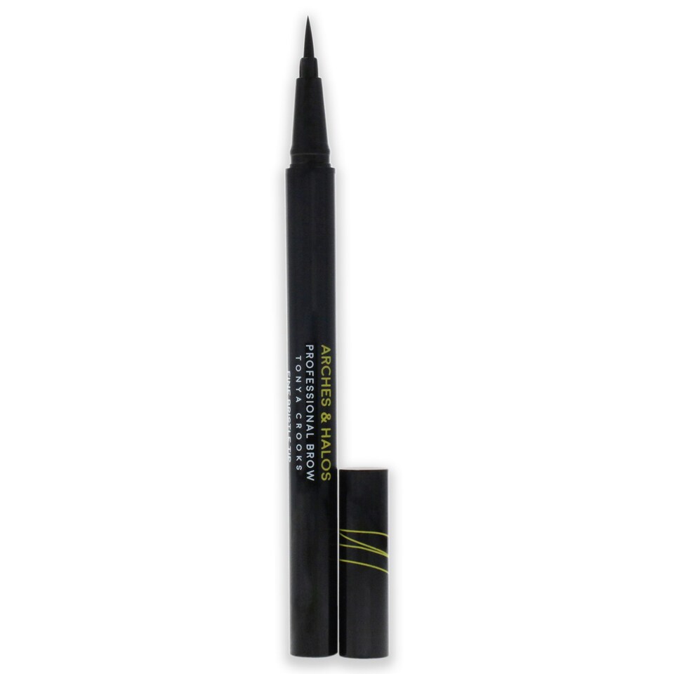 image 1 of Fine Bristle Tip Pen - Dark Brown by Arches and Halos for Women - 0.02 oz Eyebrow Pen
