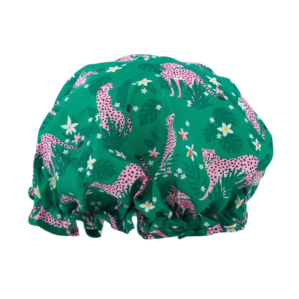 image 1 of SMUG Shower Cap - Cheetah Print
